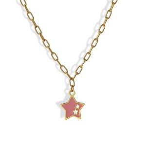 Collar estrella rosa Anartxy