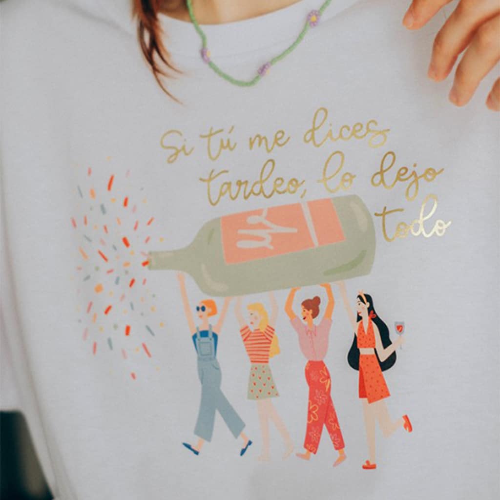 Camiseta_Offset_Collage_Si_tu_me_dices_tardeo_lo_dejo_todo_cuentas_creativas